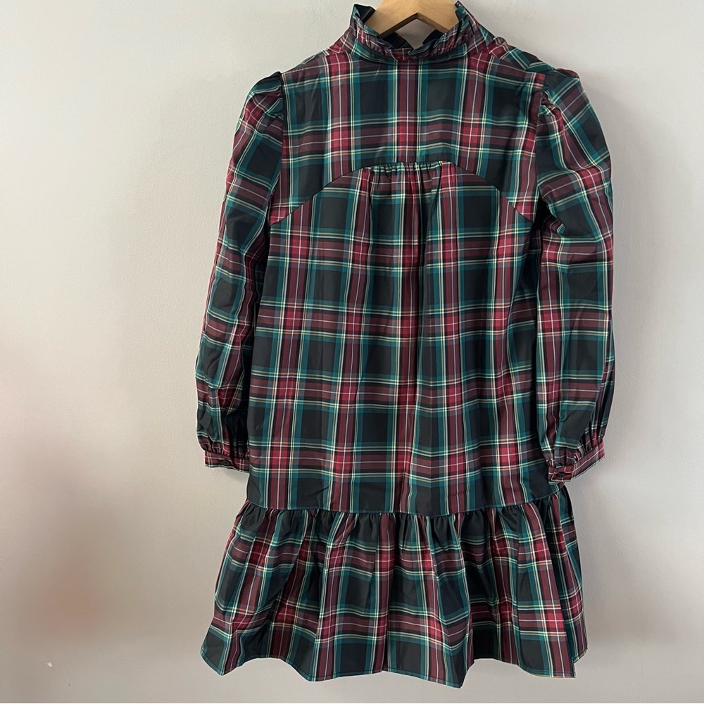 Tuckernuck Palmerston mini dress ladies size xs highland tartan plaid red black - Picture 8 of 11